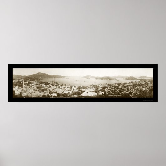 St Thomas Virgin Isles Foto 1922 Poster (Voorkant)