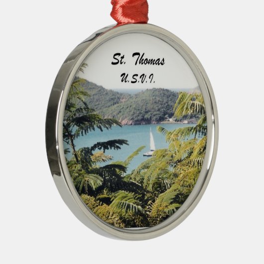 St. Thomas, VS.V.I. Metalen Ornament (Rechts)