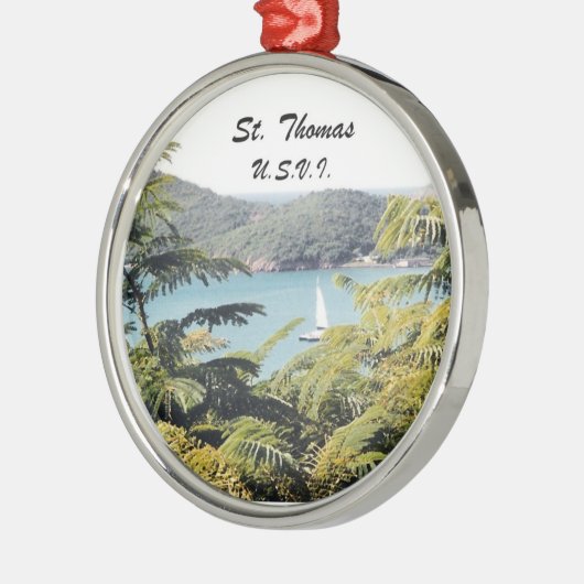 St. Thomas, VS.V.I. Metalen Ornament (Links)