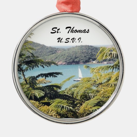 St. Thomas, VS.V.I. Metalen Ornament (Voorkant)