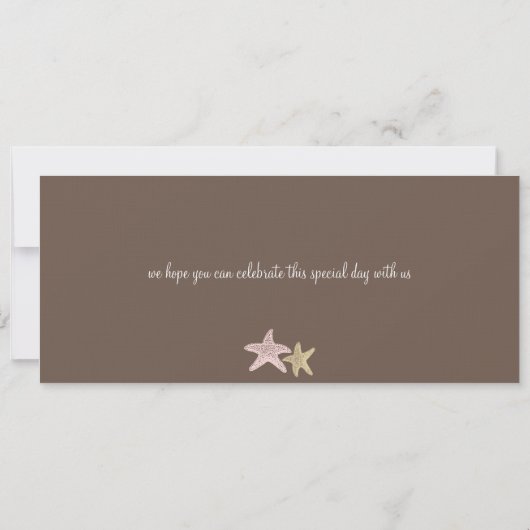 St. Thomas Wedding Boarding Pass Save The Date (Achterkant)