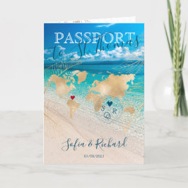 St. Thomas Wedding Destination Passport Wereldkaar