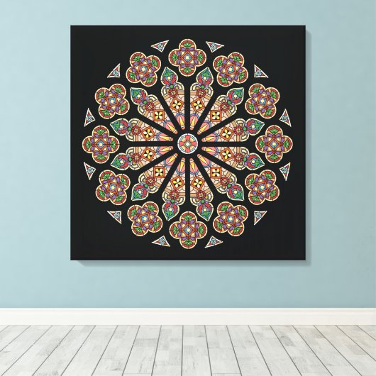 St. Thomas Window canvas 24x24" (Insitu (Houten vloer))