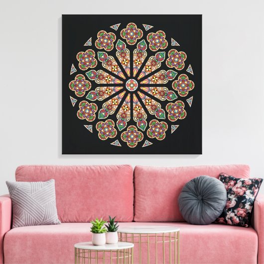 St. Thomas Window canvas 24x24" Afdruk (Insitu (Woonkamer))