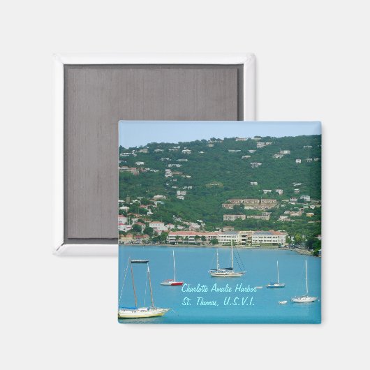 St. Thomas zeilboten magneet (Voorkant / Achterkant)