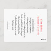 St. Tikhon Gebed Kaart (Achterkant)