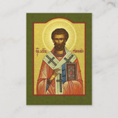 St. Timothy Bishop Martyr Prayer Heilige Kaart Visitekaartje (Voorkant)