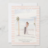 St. Tropez Destination Wedding  Bedankkaart (Voorkant)