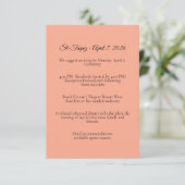 St. Tropez Destination Wedding  Enclosure Card Informatiekaartje (Staand voorkant)