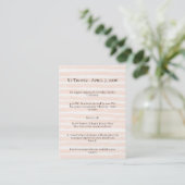 St. Tropez Destination Wedding  Informatiekaartje (Staand voorkant)