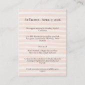 St. Tropez Destination Wedding  Informatiekaartje (Voorkant)