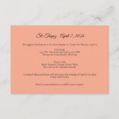 St. Tropez Destination Wedding  Informatiekaartje (Voorkant)