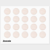 St. Tropez Destination Wedding  Ronde Sticker (Vel)