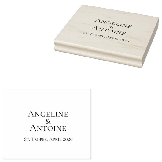 St. Tropez Destination Wedding  Rubberstempel (Gestempeld)