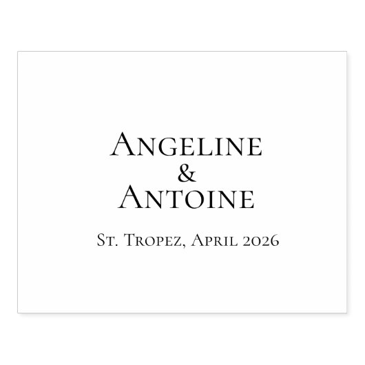 St. Tropez Destination Wedding  Rubberstempel (Afrduk)