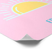 St. Tropez, Frankrijk, Preppy, Roze Poster (Hoek)