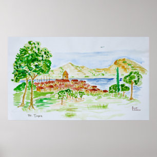 St. Tropez   Frans Riviera, Frankrijk Poster