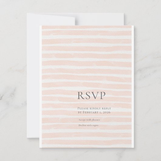 St. Tropez huwelijksreis bestemming RSVP Kaartje (Voorkant)