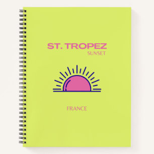 St. Tropez, Preppy, Green Notitieboek