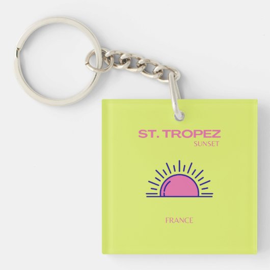 St. Tropez, Preppy, Green Sleutelhanger (Voorkant)