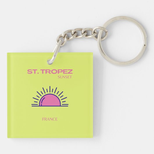 St. Tropez, Preppy, Green Sleutelhanger (Achterkant)