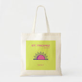 St. Tropez, Preppy, Green Tote Bag (Voorkant)