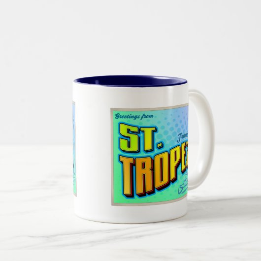 ST. TROPEZ TWEEKLEURIGE KOFFIEMOK (Voorkant rechts)