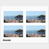 st-tropez uitzicht rechthoekige sticker (Vel)
