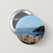 st-tropez uitzicht ronde button 5,7 cm (Voorkant /achterkant)