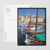 st-tropez zeilboten briefkaart (Voorkant / Achterkant)