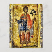 St. Tryphon van Campsada Orthodox Christelijk Icoo Briefkaart (Voorkant)