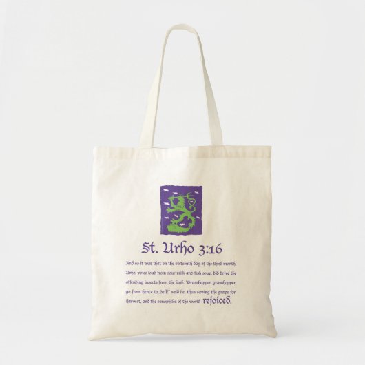 St. Urho 3:16 - Bag Tote Bag (Voorkant)