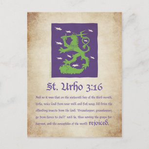 St. Urho 3:16 - Briefkaart