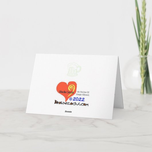 St. Urho en St. Patrick Bugs Snakes Removal Card Kaart (Achterkant)