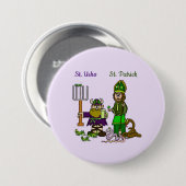 St. Urho en St. Patrick op Big Button (Voorkant /achterkant)