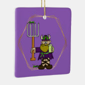 St. Urho Grasshoppers & Wine Ornament (Rechts)