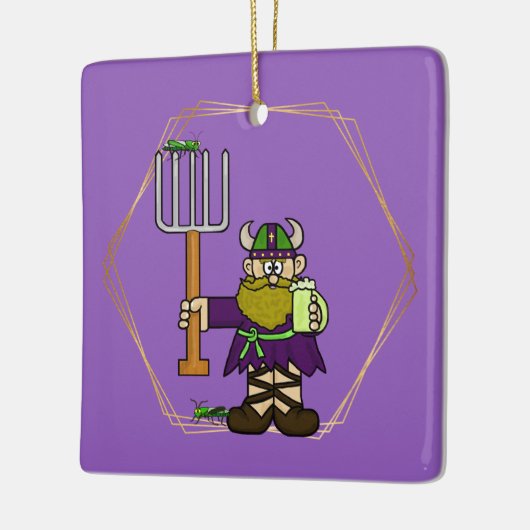 St. Urho Grasshoppers & Wine Ornament (Links)