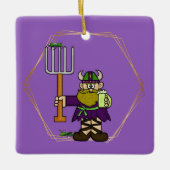 St. Urho Grasshoppers & Wine Ornament (Voorkant)