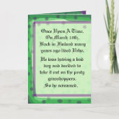 St. Urho het Wenskaart van het Verhaal past het Kaart (Voorkant)