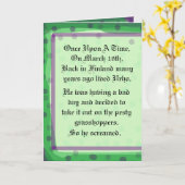 St. Urho het Wenskaart van het Verhaal past het Kaart (Gele Bloem)