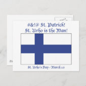 St. Urho is het Man Briefkaart (Voorkant / Achterkant)