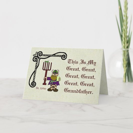 St. Urho is mijn Kaart om het aan te passen! (Voorkant)