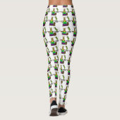 St. Urho met Grasshopper op Pitchfork Leggings (Achterkant)