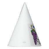 St. Urho Party Pet met druiven en Finse vlag Feesthoedjes (Links)