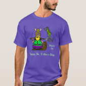 St. Urho T-shirt met Peace Grasshopper (Voorkant)