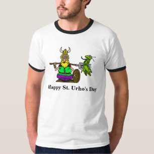 St. Urho T-shirt met Stabbed Grasshopper