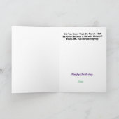 St. Urho's Day Birthday Card 16 maart Kaart (Binnen)