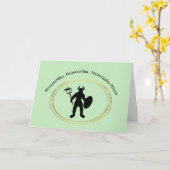 St. Urho's Day Good Wishes Wenskaart Kaart (Gele Bloem)