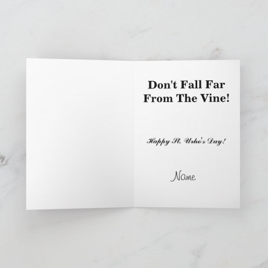 St. Urho's Day Grasshopper Ban Wenskaart Kaart (Binnen)