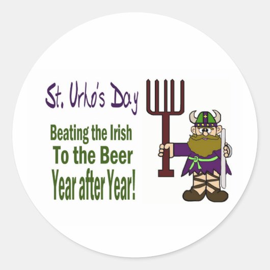 St. Urho's Day - Het verslaan van de Ierse Sticker (Voorkant)